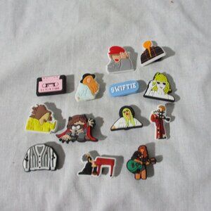 TAYLOR SWIFT Fan CHARMS CROCS Jibbitz Set Lot Accessory Jewel FUN SWIFTIE
